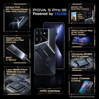 تكنو – POVA 5 Pro، سعة 256 جيجا، رام 8+8, 5 جي