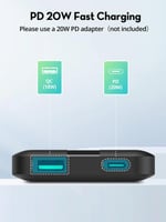 بطارية راف باور بسعة 10000 ملي امبير بقوة 20 واط ب...