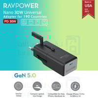 فيش سفر راف باور نانو بقوة 30 واط بمنفذ تايب سي -...