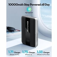 بطارية متنقلة راف بور 10000 qi2 شحن لاسلكي وستاند...