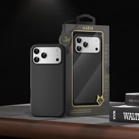 جراب قرم سيليكون اسود لايفون 17 برو ماكس