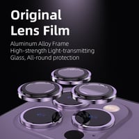 عدسات حماية كاميرا ايفون 14 برو/ برو ماكس لون بنفس...