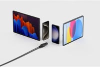 شاحن سيارة 42 واط بلكن بمنفذ تايب سي ومنفذ USB اسو...