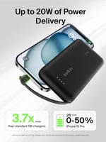 بطارية متنقلة بيلكن بسعة 10000 ملي امبير بقوة 20 و...