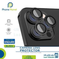 عدسات حماية كاميرا ايفون 14 برو/ برو ماكس لون أسود...