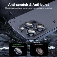 عدسات حماية كاميرا ايفون 15 برو/ برو ماكس تيتانيوم...