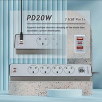 توصيلة كهربائية 4 افياش 3 متر MX-EC001 OKAMI موج م...