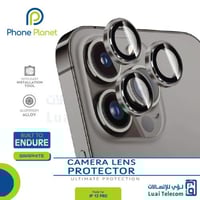 عدسات حماية كاميرا ايفون 12 برو لون جري- Phone Pla...
