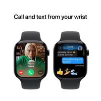 ابل واتش الاصدار 10 42 ساعة ذكية GPS أسود