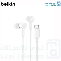 بيلكن روكستار سماعات أذن داخلية سلكية تايب سي أبيض