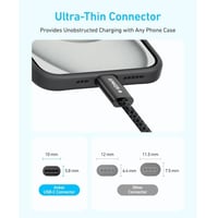 كيبل تايب سي تايب سي 240 واط من انكر 1 متر اسود