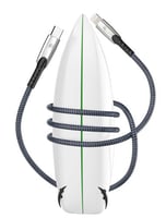 كيبل ايفون بي دي قماش اصلي 3-امبير كحلي