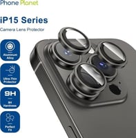عدسات حماية كاميرا ايفون 15 برو/ برو ماكس تيتانيوم...