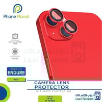 عدسات حماية كاميرا ايفون 14 / 14 بلس لون احمر - Ph...