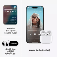 ابل ايربودز الجيل الرابع مع خاصية عزل الصوت