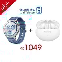 هواوي واتش جي تي 5 46 ساعة ذكية +هواوي فري بودز 5...