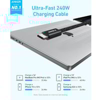 كيبل تايب سي تايب سي 240 واط من انكر 1 متر اسود