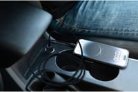 شاحن سيارة 42 واط بلكن بمنفذ تايب سي ومنفذ USB اسو...