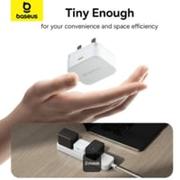 بيسوس - شاحن جداري Palm 1C بمنفذ تايب سي بقوة 20W...