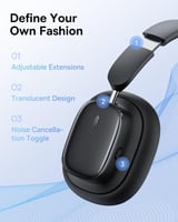 بيسوس - سماعة رأس باوي H1i لاسلكية بخاصية إلغاء ال...