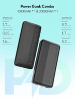 بكج بطاريتين راف باور بقوة 20 واط بسعة 10K و 20K م...