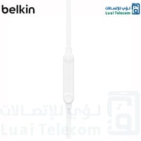 بيلكن روكستار سماعات أذن داخلية سلكية تايب سي أبيض