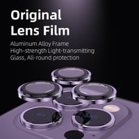 عدسات حماية كاميرا ايفون 14 برو/ برو ماكس لون ذهبي...