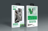 جراب كارا شفاف متوافق مع الشحن اللاسلكي ماج سيف غط...