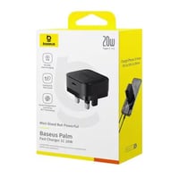 بيسوس شاحن جداري Palm 1C بمنفذ تايب سي بقوة 20W PD...