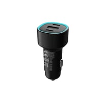 شاحن سيارة سريع مع منفذ USB ومنفذين تايب C (60 واط...