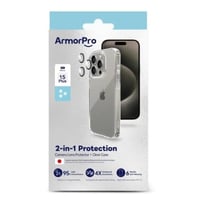ارمور برو كفر حماية 2 في 1 + عدسات حماية كاميرا لا...