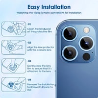 عدسات حماية كاميرا ايفون 13 برو/ برو ماكس لون أزرق...