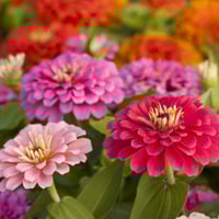 بذور زهرة الزينيا اللوان متعددة (Zinnia)