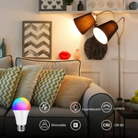 لمبة كوع ملونة مع ريموت 7 واط