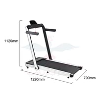 سير جري كهربائي قابل للطي يتحمل 100 كغ بقوة 1.5 حص...