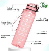 زجاجة مياه تريتان الاصلية التحفيزية مع شفاطة، مانع...