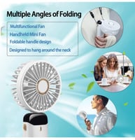 مروحة صغيرة محمولة باليد مع شاشة رقمية شركة دينكس