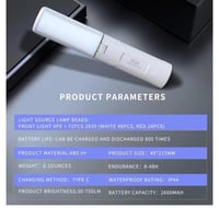 مصباح تخييم قابل لاعادة الشحن مع 6 اوضاع اضاءة 750...