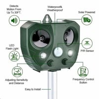 جهاز طارد الحيوانات بالموجات فوق الصوتية مع فلاش ض...