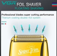 ماكينة حلاقة كهربائية VGR قابلة لإعادة الشحن للرجا...