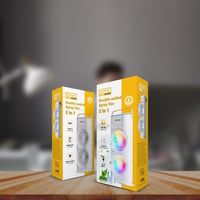 مروحة رذاذ مزدوجة ابيض من شركة دينكس