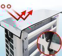 غطاءً واقيًا لوحدة تكييف الهواء الخارجية