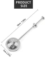 مصفاة شاي من الفولاذ المقاوم للصدأ. تُستخدم هذه ال...