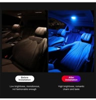 ضوء LED داخلي للسيارة، مصباح قراءة للسيارة بـ 8 أل...