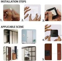 قفل باب بمستشعر تلقائي بدون ثقب مع سهولة التركيب