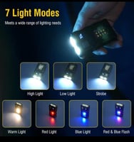 مصباح يدوي صغير وقوي برأس قابل للدوران بزاوية 180...