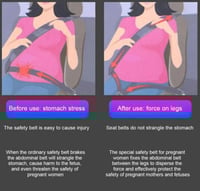 أداة ضبط لحزام الأمان في السيارة أثناء القيادة أو...