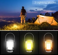 مصباح LED متعدد الألوان قابل للشحن – مصباح للتخييم...