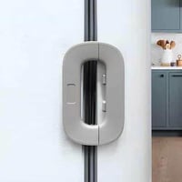 قفل ثلاجات بلاستيك لاصق لحفظ تنظيم الثلاجة ومنع عب...