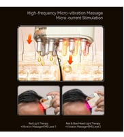 جهاز تدليك فروة الرأس لتوزيع الزيوت مع ضوء أحمر وأ...